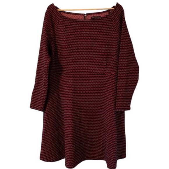 2X Love & Legend Skater Dress with Boat Neck and Exposed Zipper Detail - Picture 8 of 17